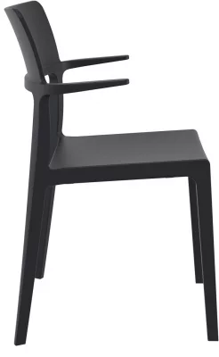 Стул Plus 58X55X84 CM чёрного цвета 5