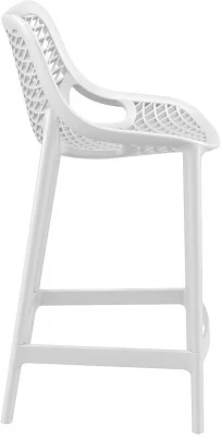 Стул пластиковый полубарный Air 44X51X95 CM белый 5