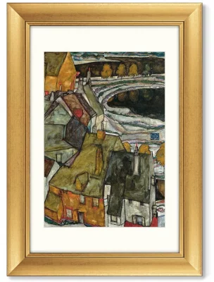 Диптих Crescent of Houses II 51X71 / 51X71 CM 3