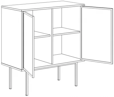 Комод Boho 84X40X91 CM 5