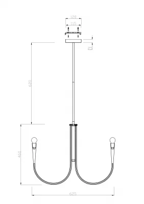 Подвесная люстра Ветви 625X1100 MM 14
