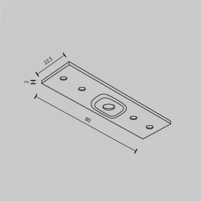 Коннектор прямой Exility накладной белый 10