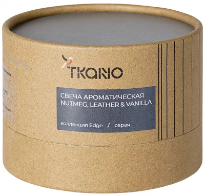 Свеча ароматическая Nutmeg Leather&Vanilla Edge 8X8X6 CM 4