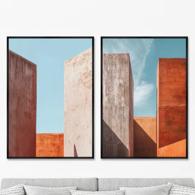 Набор из двух постеров на холсте The immobile in the Eternal 75X105 / 75X105 CM 8