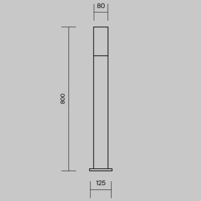 Ландшафтный светильник Willis 8X8X80 CM 7