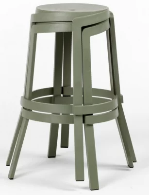 Табурет пластиковый барный Stack 48X48X77 CM 3