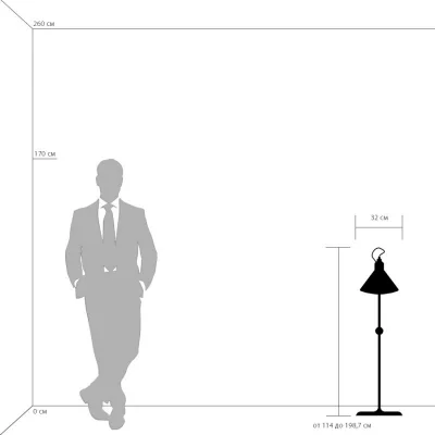 Торшер Loft 32X40X114 CM 6