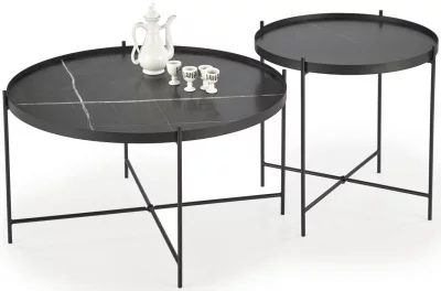 Комплект из двух столиков Julieta 70X70X40 / 48X48X47 CM 7