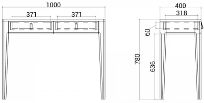 Консольный стол Case 100X40X78 CM 6