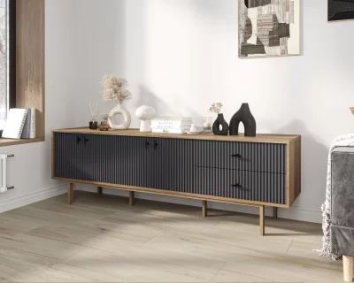 Комод с четырьмя дверцами и двумя ящиками Emerson 190X45X60 CM 3