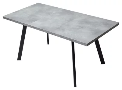 Раскладной обеденный стол BRICK M 120 Бетон Портленд / Чёрный 120X85X75 CM 3