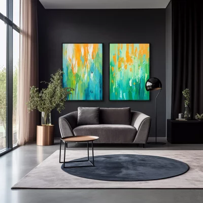 Набор из двух постеров на холсте Landscape Collection 75X105 / 75X105 CM 4