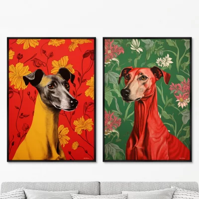Набор из двух постеров на холсте Noble family 75X105 / 75X105 CM 8