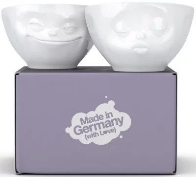 Набор из двух чаш Grinning & Kissing 200 ml 9