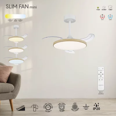 Люстра-вентилятор SLIM FAN mini 41X29.5 CM 7