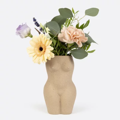 Ваза для цветов body, white, 18,8 см 5