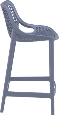 Стул пластиковый полубарный Air 44X51X95 CM серый 5