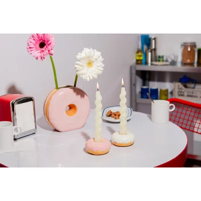 Подсвечник fast food, donut, D7 см, белый 6
