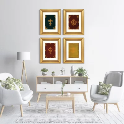 Набор из 4-х картин Floral pattern 41X51 / 41X51 / 41X51 / 41X51 CM 7