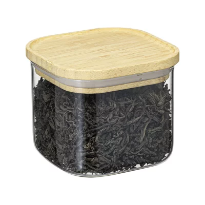 Банка для хранения квадратная glass bamboo, 600 мл 5