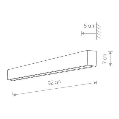 Настенный светодиодный светильник Straight Wall Led 3