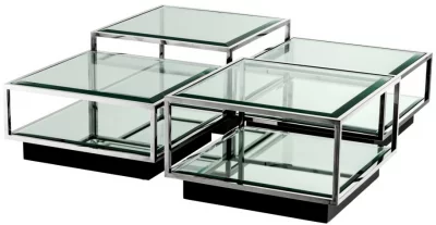 Набор из четырёх столиков Tortona 65X65X32 / 65X65X32 / 65X65X40 / 65X65X40 CM 4