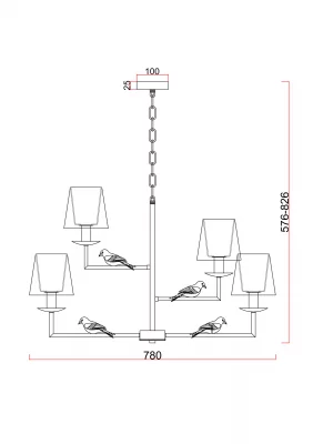 Люстра Modern Comfy 78X82.6 CM 10