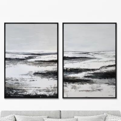 Композиция из двух репродукций картин на холсте Winter 75X105 / 75X105 CM 8