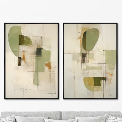 Набор из двух постеров на холсте Through the Space of Being 75X105 / 75X105 CM 8