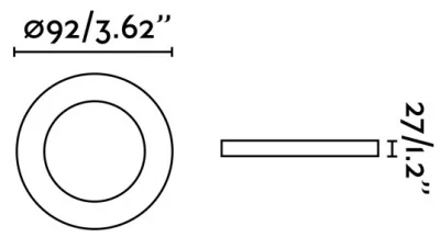 Светильник встраиваемый Radon-R Ø9 CM 5