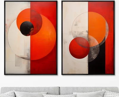 Диптих на холсте Billiard balls 75X105 / 75X105 CM 8