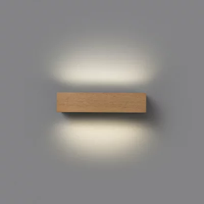 Уличный настенный светильник Doro-13 LED 2x6.5W 3000K дерево 22.2X7.8X5.1 CM 9