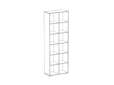 Стеллаж Play 76X37X225 CM 3