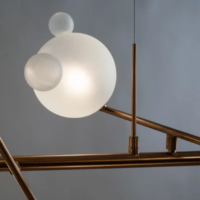Подвесной светильник Modern Плоский 114X41X125 CM 3