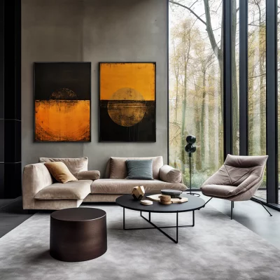 Набор из двух постеров на холсте Into the sky 75X105 / 75X105 CM 4