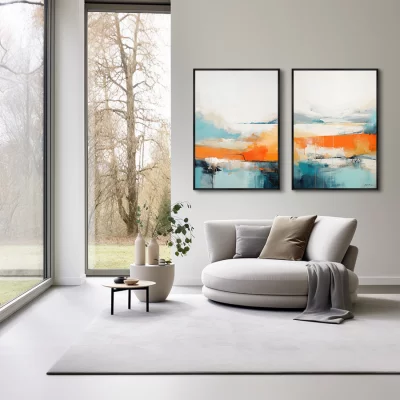 Набор из двух постеров на холсте Landscape Collection 75X105 / 75X105 CM 4
