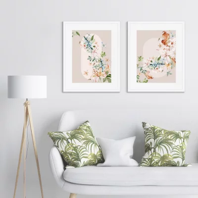 Диптих Floral set in pale shades No11 42X52 / 42X52 CM 4