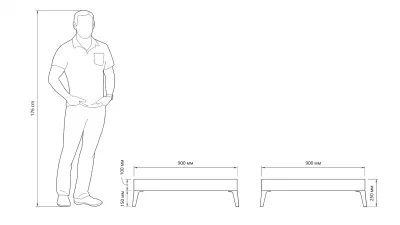 Стол журнальный Бэйс 90X25X90 CM 5
