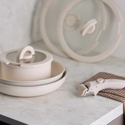 Сковорода с крышкой и съемной ручкой Smart Ceramic Ø24 CM 10