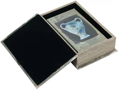 Набор из двух шкатулок в виде книг Naoise 18X7X27 / 13X5X21 CM 4