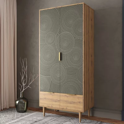 Шкаф двухстворчатый Line 90X50X200 CM 4