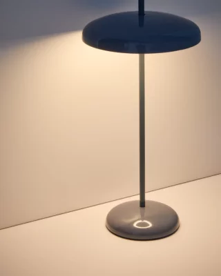 Портативный настольный светильник Porte синий алюминиевый 16X16X35 CM 4