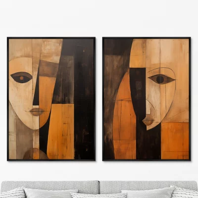 Набор из двух постеров на холсте Monotony of the palettes 75X105 / 75X105 CM 8