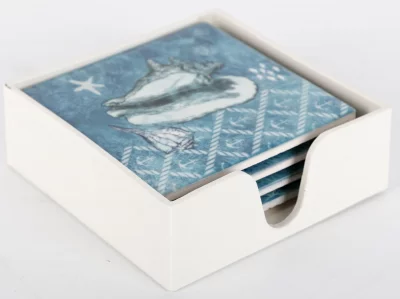 Керамические подставки под горячее, набор 4 шт. 11.2X11.2X4.2 CM 4