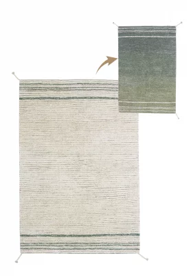 Двусторонний хлопковый ковёр Twin Vintage 170X240 CM 10