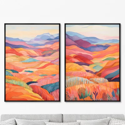 Постер на холсте Patchwork Сarpet 75X105 / 75X105 CM 8