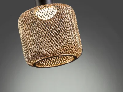 Подвесной светильник Sincro 1L черный/золотой 11X11X22 CM 9