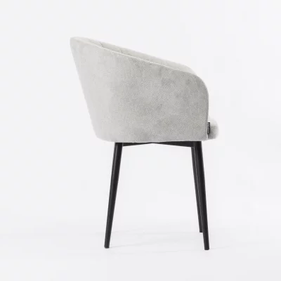 Стул Гарда светло-серая ткань ножки черные 61X58X83 CM 3