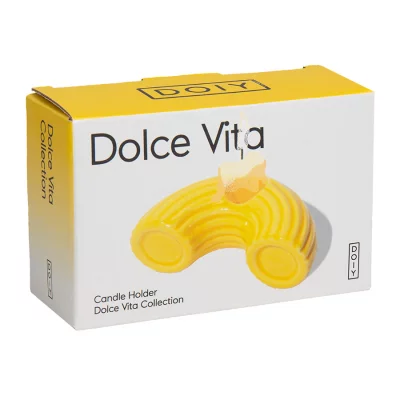 Подсвечник dolce vita, 5,5х10,5х3,7 см, желтый 9