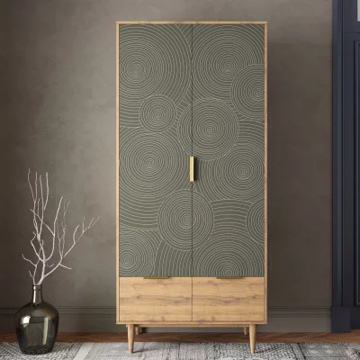 Шкаф двухстворчатый Line 90X50X200 CM 5